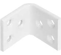 Уголок крепежный DOMART усиленный 45x45x40 (толщ.5мм) белый 4660046013653