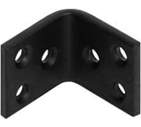 Уголок крепежный DOMART усиленный 45x45x40 (толщ.5мм) черный 4660046013646