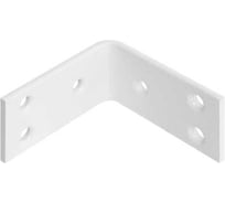 Уголок крепежный DOMART усиленный 80x80x40 (толщ.5мм) белый 4660046013622