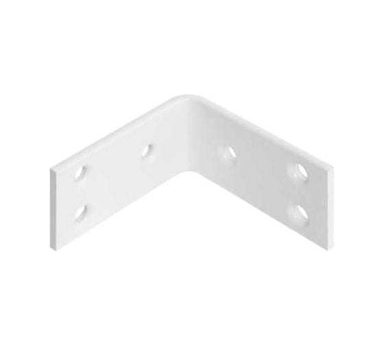 Уголок крепежный DOMART усиленный 80x80x40 (толщ.5мм) белый 4660046013622 1