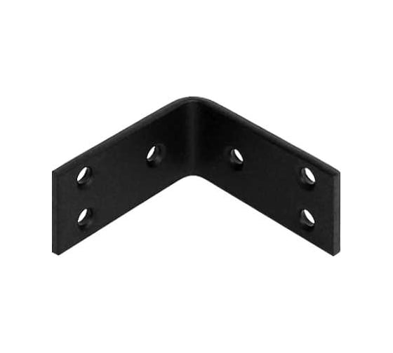 Уголок крепежный DOMART усиленный 80x80x40 (толщ.5мм) черный 4660046013615 1