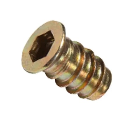 Футорка/втулка мебельная КРЕП-КОМП резьбовая с потайным фланцем 8х12,5х15 ЖЦ КРЕП-КОМП (50шт)