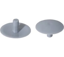 Заглушка под конфирмат КРЕП-КОМП Темно-серая, универсал (1000шт)