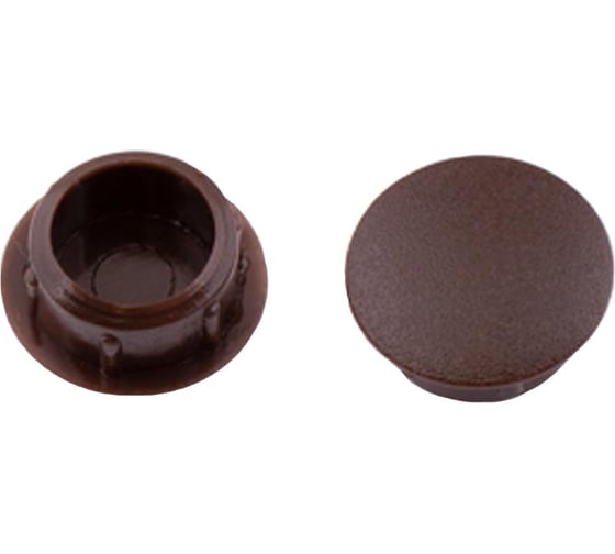 Заглушки Стройбат декорат. 12мм (темно коричневый 600 шт) 623650 1