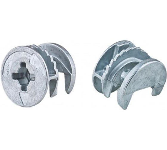 Стяжка эксцентриковая для ДСП Стройбат 12 мм (белый цинк 80 шт) 622620 1