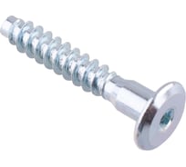 Стяжка шурупная Стройбат плоск. 7,0x50 HEX (белый цинк 160 шт) 622300