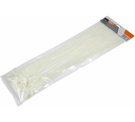 Нейлоновая хомут-стяжка NOVOCRAFT 8x400 мм, белая, уп. 100 шт. HCC084000100