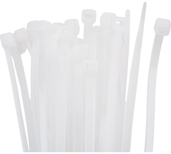 Нейлоновые стяжки FORTISFLEX НСС EasyFix 4х250, белый, 500 шт. 86216