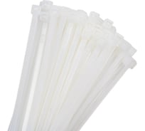 Стяжки Strong нейлоновые, белые, 2.5x100 мм, 100 шт. СТУ-23425100