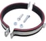 Хомут трубный STALMAX LCP-HS 159-166 (D159) для сверхвысоких нагрузок (4,0х40) с виброгасителем и гайкой М16 (арт. 12230) оцинкованная сталь (уп.15шт) 12230-023 4