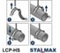 Хомут трубный STALMAX LCP-HS 135-143 (5) для сверхвысоких нагрузок (4,0х40) с виброгасителем и гайкой М16 (арт. 12229) оцинкованная сталь (уп. 15 шт) 12229-023 6
