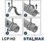 Хомут трубный STALMAX LCP-H2 159-166 (Ø159) для тяжелых/высоких нагрузок (3,0х30) с виброгасителем и гайкой М16 (арт. 11433) оц. сталь (уп. 30 шт) 11433-023 7