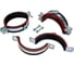 Хомут трубный STALMAX LCP-H2 159-166 (Ø159) для тяжелых/высоких нагрузок (3,0х30) с виброгасителем и гайкой М16 (арт. 11433) оц. сталь (уп. 30 шт) 11433-023 12