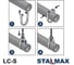 Хомут спринклерный STALMAX LC-S 4 (110-116) грушевидный без гайки (арт. 10595) оц. сталь (уп. 60 шт) 10595-023 9