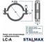 Хомут для воздуховодов STALMAX LC-A 315 мм М8 с виброгасителем и гайкой (арт. 11789) оц. сталь (уп. 50 шт) 11789-023 8