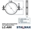 Хомут для воздуховодов STALMAX LC-AWI 250 мм М8 с гайкой без виброгасителя (арт. 11763) оц. сталь (уп. 5 шт) 11763-023 5