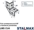 Угол универсальный STALMAX 90 ̊ LMS CU4 с боковым усилением для профиля 38-41 (арт. 11626) оц. сталь (уп. 136 шт) 11626-023 5
