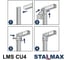 Угол универсальный STALMAX 90 ̊ LMS CU4 с боковым усилением для профиля 38-41 (арт. 11626) оц. сталь (уп. 136 шт) 11626-023 6