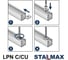 Гайка канальная STALMAX LPN CU M10 33х25х6 для С-образного профиля 30/38/40 мм (арт. 10706) оц. сталь (уп. 50 шт) 10706-023 7