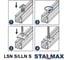 Гайка канальная STALMAX с длинной пружиной LLN S M 8 35х20х6 для профиля Strut 41х41 (арт. 10695) оц. сталь (уп. 100 шт) 10695-023 8