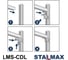 Уголок STALMAX 3D левый LMS-CDL 41 для соединения монтажного профиля (арт. 11777) оц. сталь (уп. 150 шт) 11777-023 8