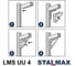 Угол усиленный STALMAX LMS UU 4.1 (100х100х4) для монтажного профиля 38-41 (арт. 11625) оц. сталь (уп. 48 шт) 11625-023 6