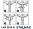 Уголок STALMAX 3D LMS 3D18 41 для монтажного профиля (арт. 10563) оц. сталь (уп. 40 шт) 10563-023 7