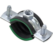 Хомут трубный STALMAX LCP-N 1/8 (8-11 мм) М8 с виброгасителем и гайкой (арт. 10665) оц. сталь (уп. 500 шт) 10665-023