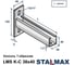 Консоль STALMAX LMS K-C 38х40х2,0-500 Т-образная (арт. 10528) оц. сталь (уп. 20 шт) 10528-023 5
