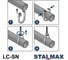 Хомут спринклерный STALMAX LC-SN 1 1/4 (42-45) с гайкой М10 для систем пожаротушения (арт. 10602) оц. сталь (уп. 250 шт) 10602-023 8