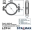 Хомут трубный STALMAX LCP-H 242-252 (9) для тяжелых/высоких нагрузок с виброгасителем и комб. гайкой М12/M16 (арт. 10164) оц. сталь (уп. 20 шт) 10164-023 8