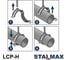 Хомут трубный STALMAX LCP-H 242-252 (9) для тяжелых/высоких нагрузок с виброгасителем и комб. гайкой М12/M16 (арт. 10164) оц. сталь (уп. 20 шт) 10164-023 9