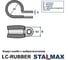Хомут-скоба STALMAX LC-RUBBER 12/15 с виброгасителем (арт. 11737) оц. сталь (уп. 100 шт) 11737-023 6