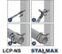Хомут трубный STALMAX (комплект) LCP-NS 2 (60-65 мм) М8х80 с виброгасителем и гайкой, дюбель, шпилька-шуруп (арт. 11730) оц. сталь (уп. 75 шт) 11730-023 7
