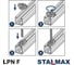 Гайка канальная STALMAX быстрого монтажа LPN F M 8 35х20х6 для профиля Strut (арт. 10692) оц. сталь (уп. 100 шт) 10692-023 7