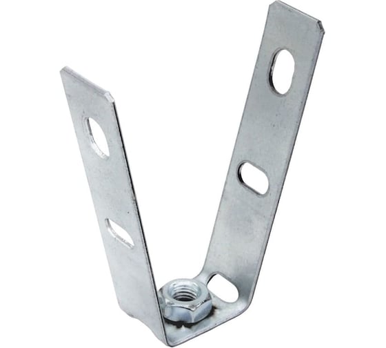Кронштейн V-образный STALMAX LMS BV-VM12х1,8 для профнастила с гайкой (арт. 11791) оц. сталь (уп. 130 шт) 11791-023 1