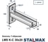 Консоль STALMAX LMS K-C 30х20х1,2-500 Т-образная (арт. 10524) оц. сталь (уп. 30 шт) 10524-023 10