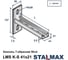 Консоль STALMAX LMS K-S 41х41х2,5-200 Strut, Т-образная (арт. 10535) оц. сталь (уп. 1 шт.) 10535-023 7