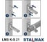 Консоль STALMAX LMS K-S 41х41х2,5-200 Strut, Т-образная (арт. 10535) оц. сталь (уп. 1 шт.) 10535-023 8
