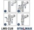 Угол универсальный STALMAX 90 ̊ удлиненный LMS CU8 с боковым усилением для профиля 38-41 (арт. 11627) оц. сталь (уп. 29 шт) 11627-023 7