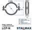 Хомут трубный STALMAX LCP-N AISI 430 3/4 (25-30 мм) М8 с виброгасителем и гайкой (арт. 10656) нержавеющая сталь AISI 430 (уп. 300 шт) 10656-023 6
