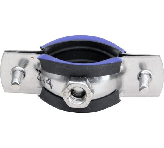 Хомут трубный STALMAX LCP-N AISI 430 4 (108-116 мм) М8 с виброгасителем и гайкой (арт. 10663) нержавеющая сталь AISI 430 (уп. 100 шт) 10663-023 1