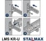 Консоль STALMAX LMS KR-U 30х30х600 усиленная с опорой (арт. 10620) оц. сталь (уп. 10 шт) 10620-023 5