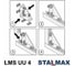 Угол усиленный STALMAX LMS UU 4 (98х98х45х4) для монтажного профиля 38-41 (арт. 11491) оц. сталь (уп. 25 шт) 11491-023 6