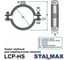 Хомут трубный STALMAX LCP-HS 162-170 (6) для сверхвысоких нагрузок (4,0х40) с виброгасителем и гайкой М16 (арт. 12231) оцинкованная сталь (уп. 15 шт) 12231-023 5