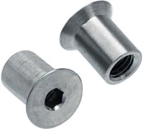 Гайка Море-Метизов Эриксона потай.гл.внутр.шестигр АРТ 9062 нержавеющая сталь А1 M5X15 мм,100 шт GAY9062А1M515100М