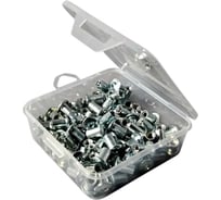 Мебельная гайка Эриксона 23 Болта М8 плоская в органайзере, 40 шт. ГЭS5M816орг-ф40