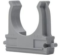 Серая клипса для труб Крепстор 16мм, пакет 100 шт 4665317008710