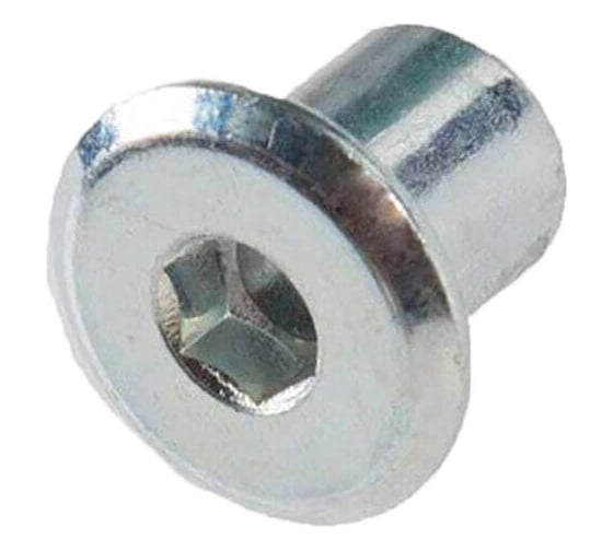 Гайка ARNO INDUSTRIES Эриксона М6 мм, 100 шт, плоская, для крепления и соединения деталей SW4, длина 12 мм, оцинкованная A2K000600033007
