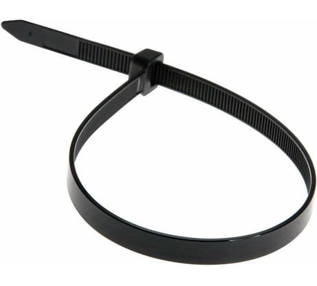 Ленточный хомут с нейлоновым язычком BERNER черный, 360x4.5 369974
